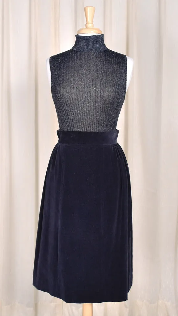 1960s Vintage Sparkly Turtleneck Top
