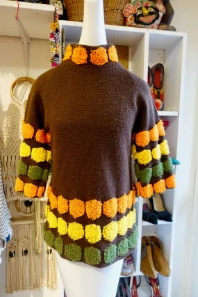 1970s Brown Knit Sweater - SOLD