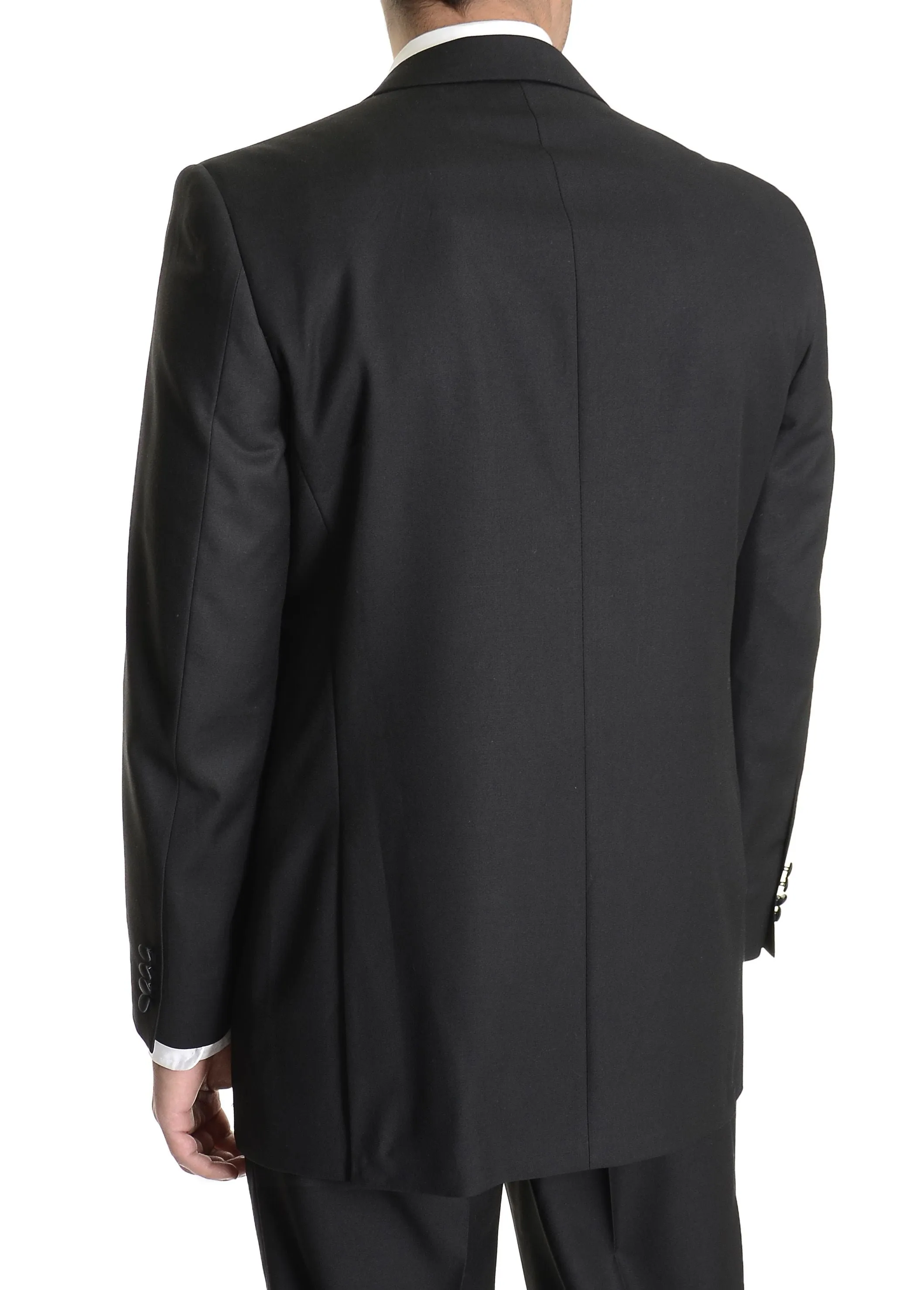 (36S, 40L, 42R, 48S, 58R) Regular Fit 2 Piece Black Tuxedo