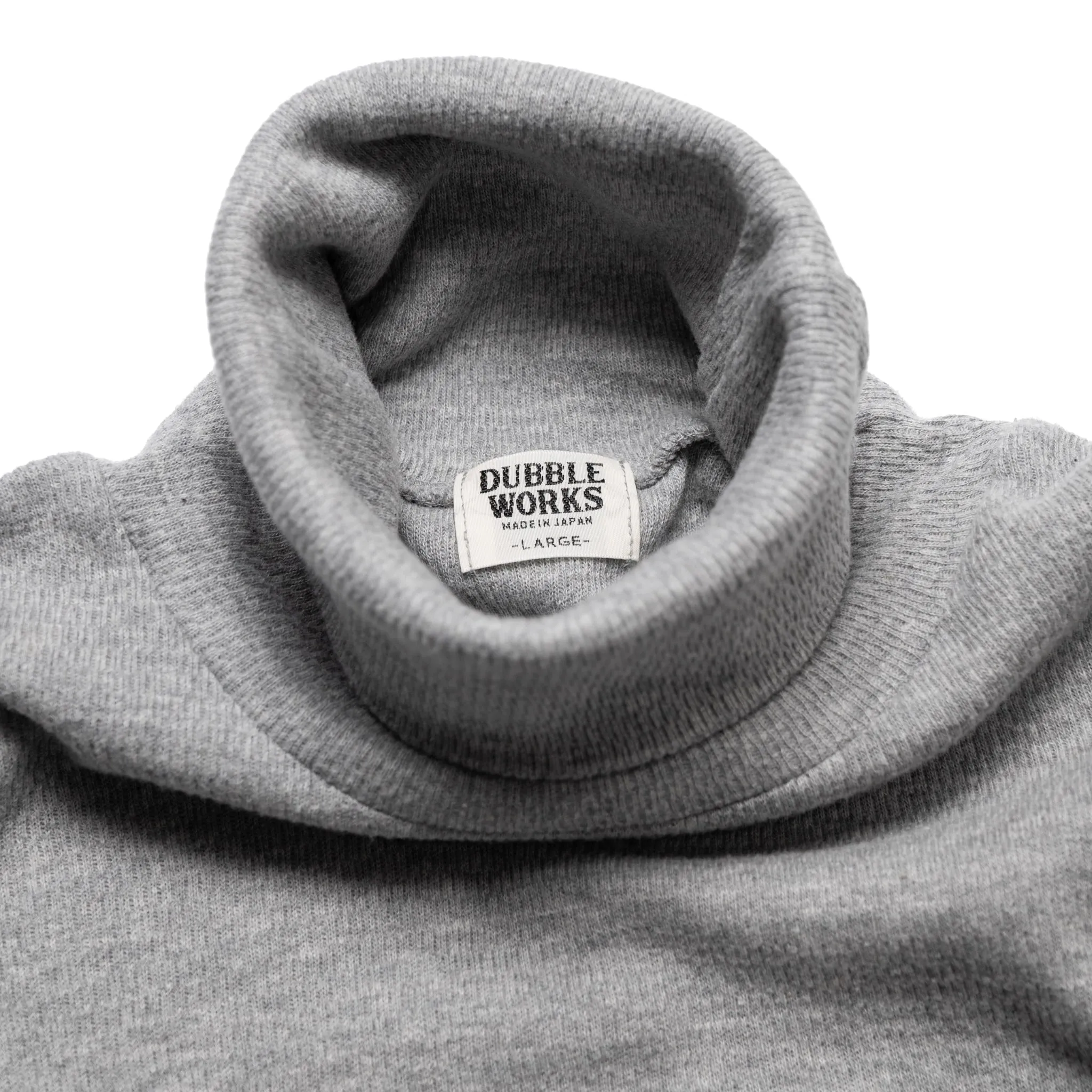 54005 Thermal Turtleneck Tee - Heather Grey