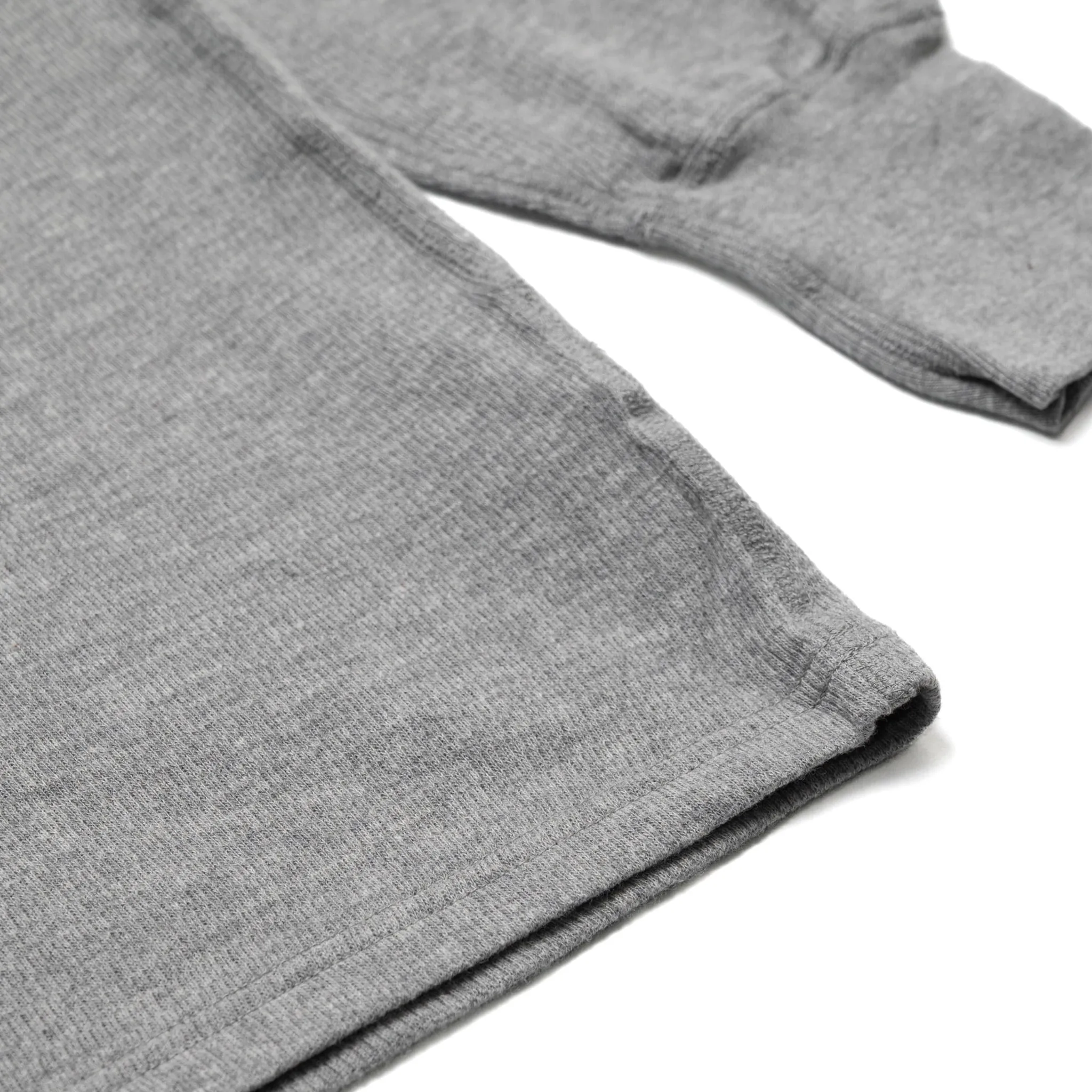 54005 Thermal Turtleneck Tee - Heather Grey