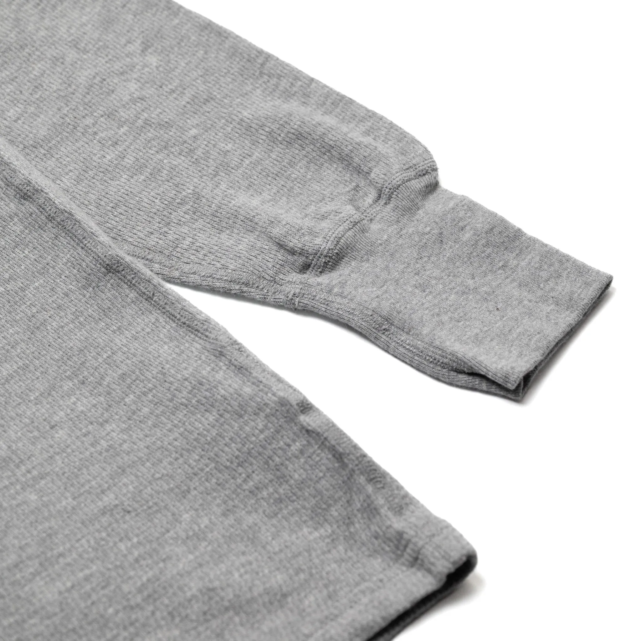 54005 Thermal Turtleneck Tee - Heather Grey