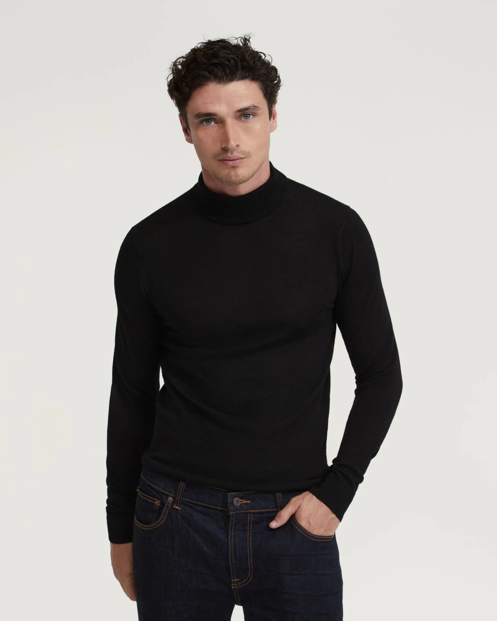 Aaron Turtle Neck Merino Wool Knit