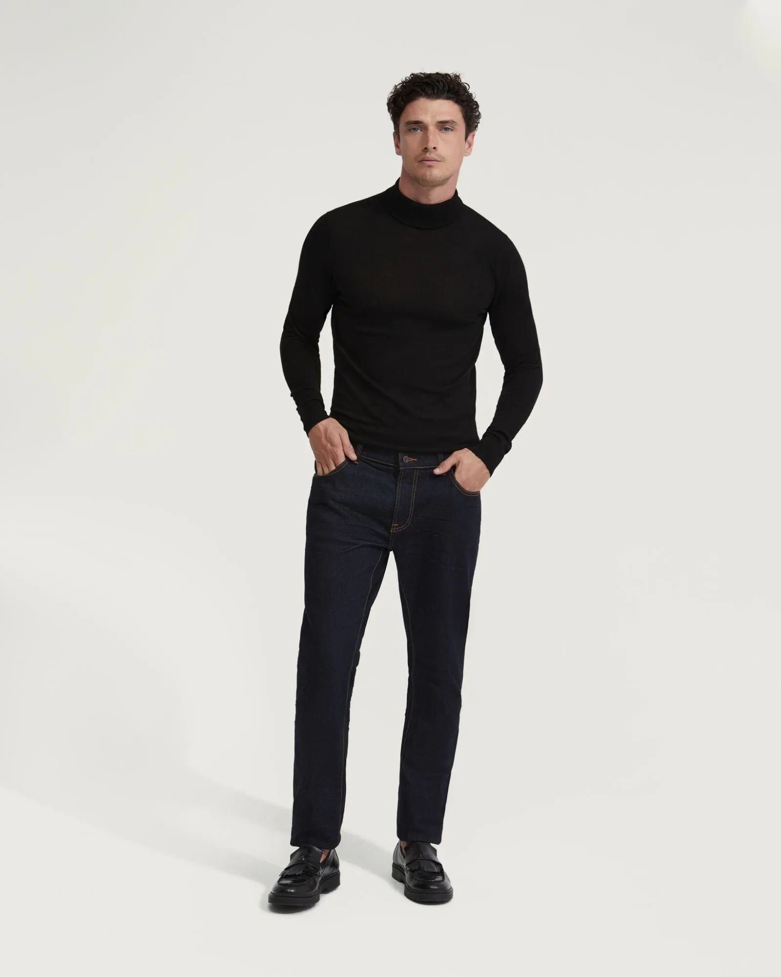Aaron Turtle Neck Merino Wool Knit