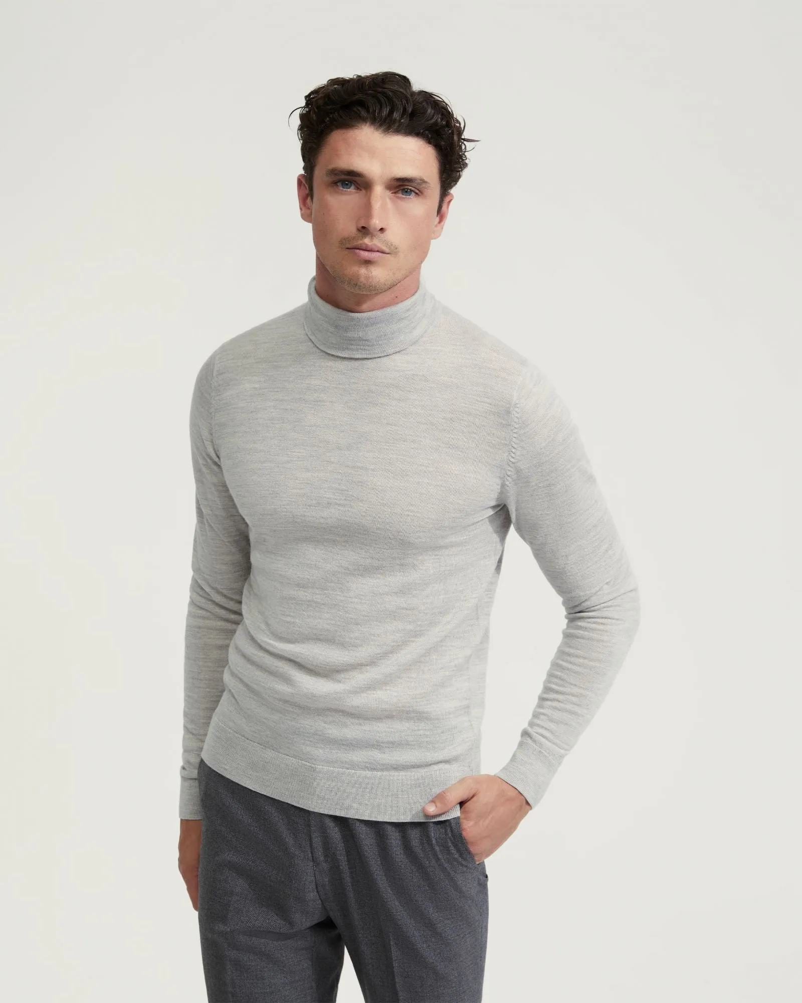 Aaron Turtle Neck Merino Wool Knit