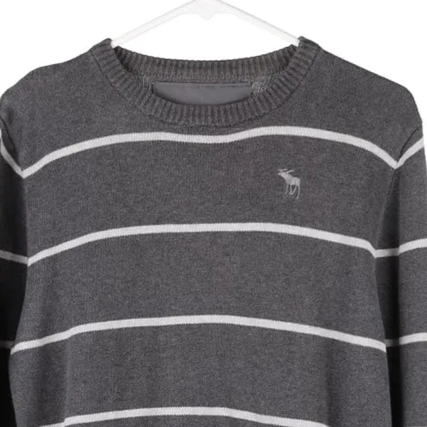 Abercrombie & Fitch Jumper - Large Grey Cotton