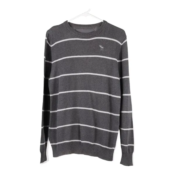 Abercrombie & Fitch Jumper - Large Grey Cotton