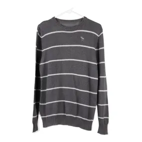 Abercrombie & Fitch Jumper - Large Grey Cotton