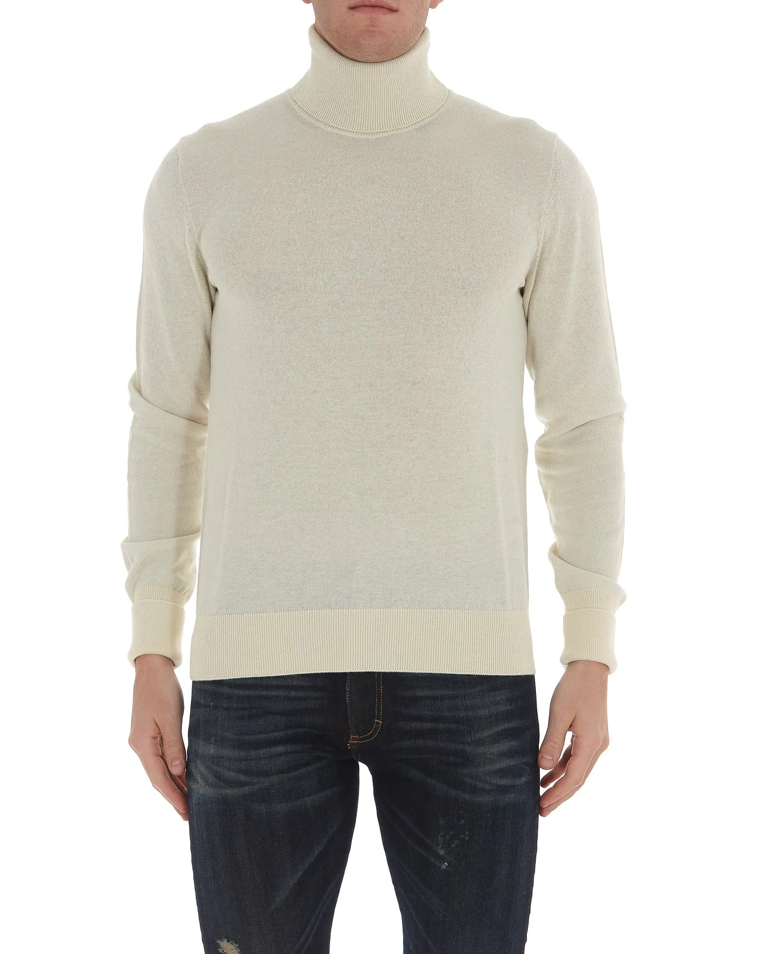 Alexander McQueen Lurex Turtleneck Jumper