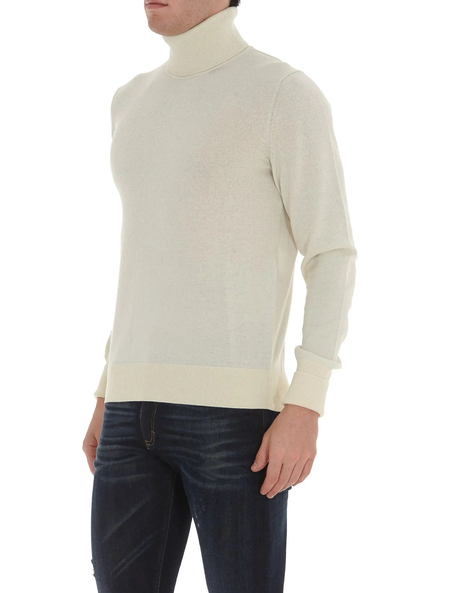 Alexander McQueen Lurex Turtleneck Jumper