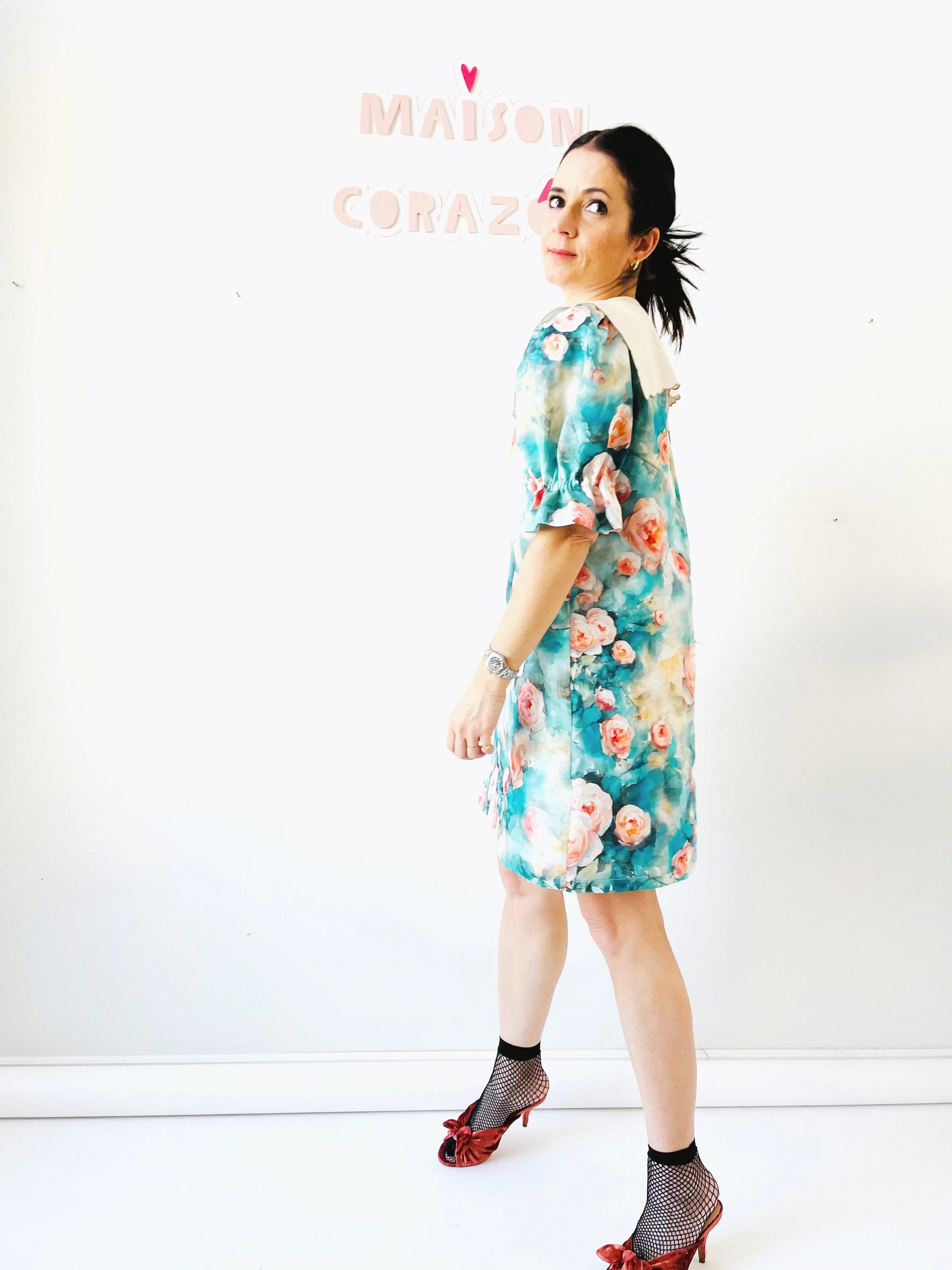 Alice dress in Rosedal Print