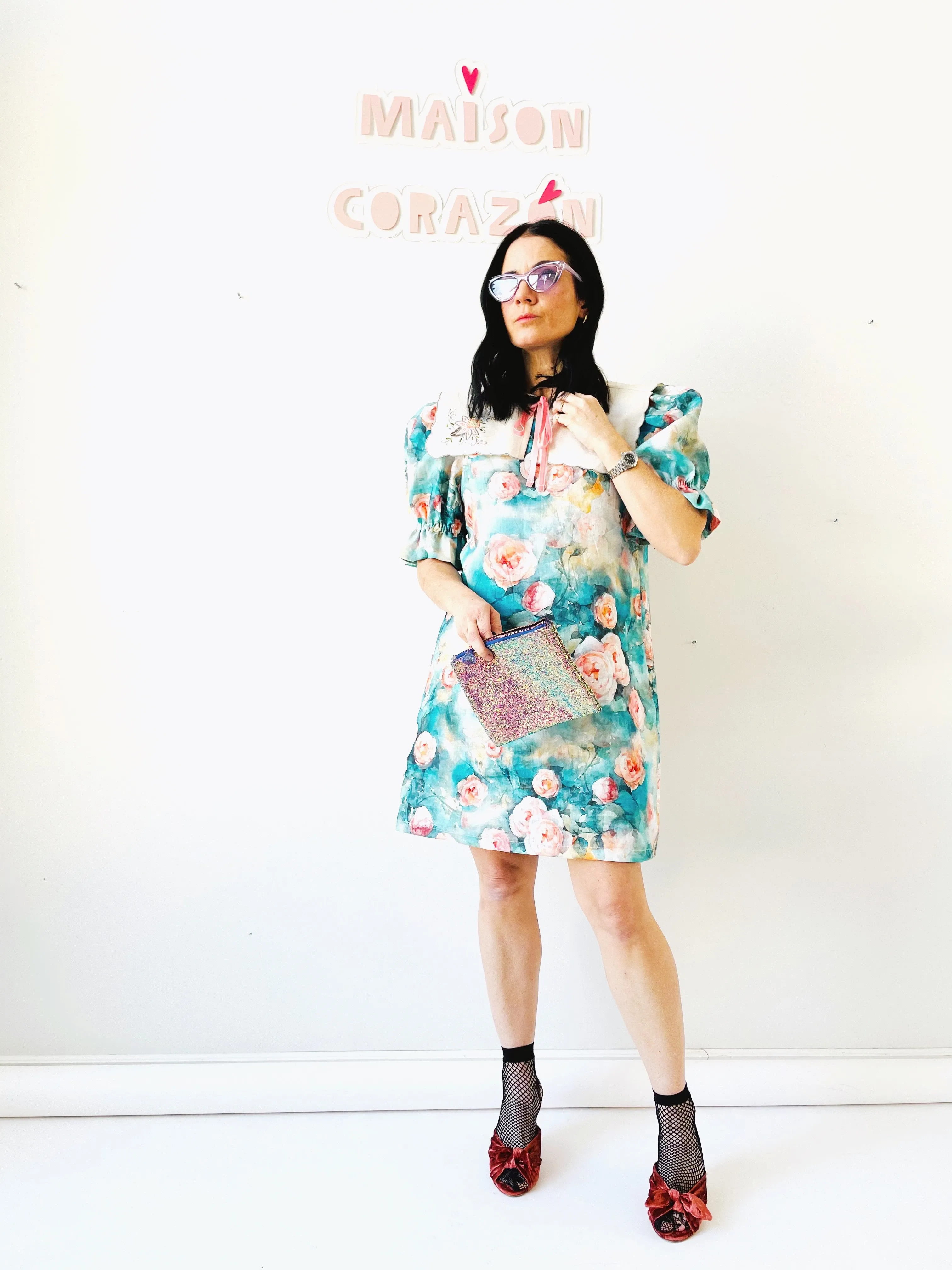 Alice dress in Rosedal Print