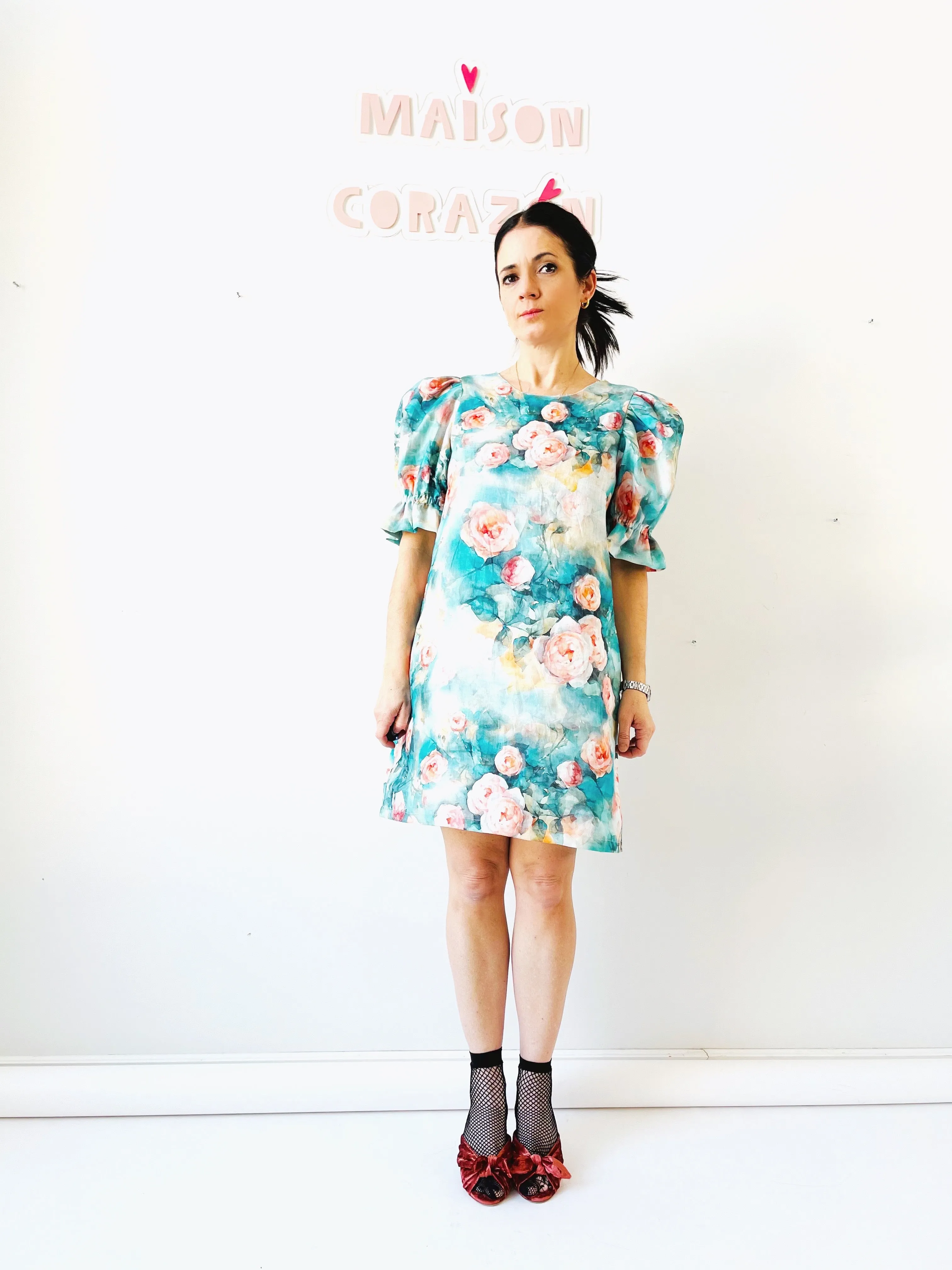 Alice dress in Rosedal Print