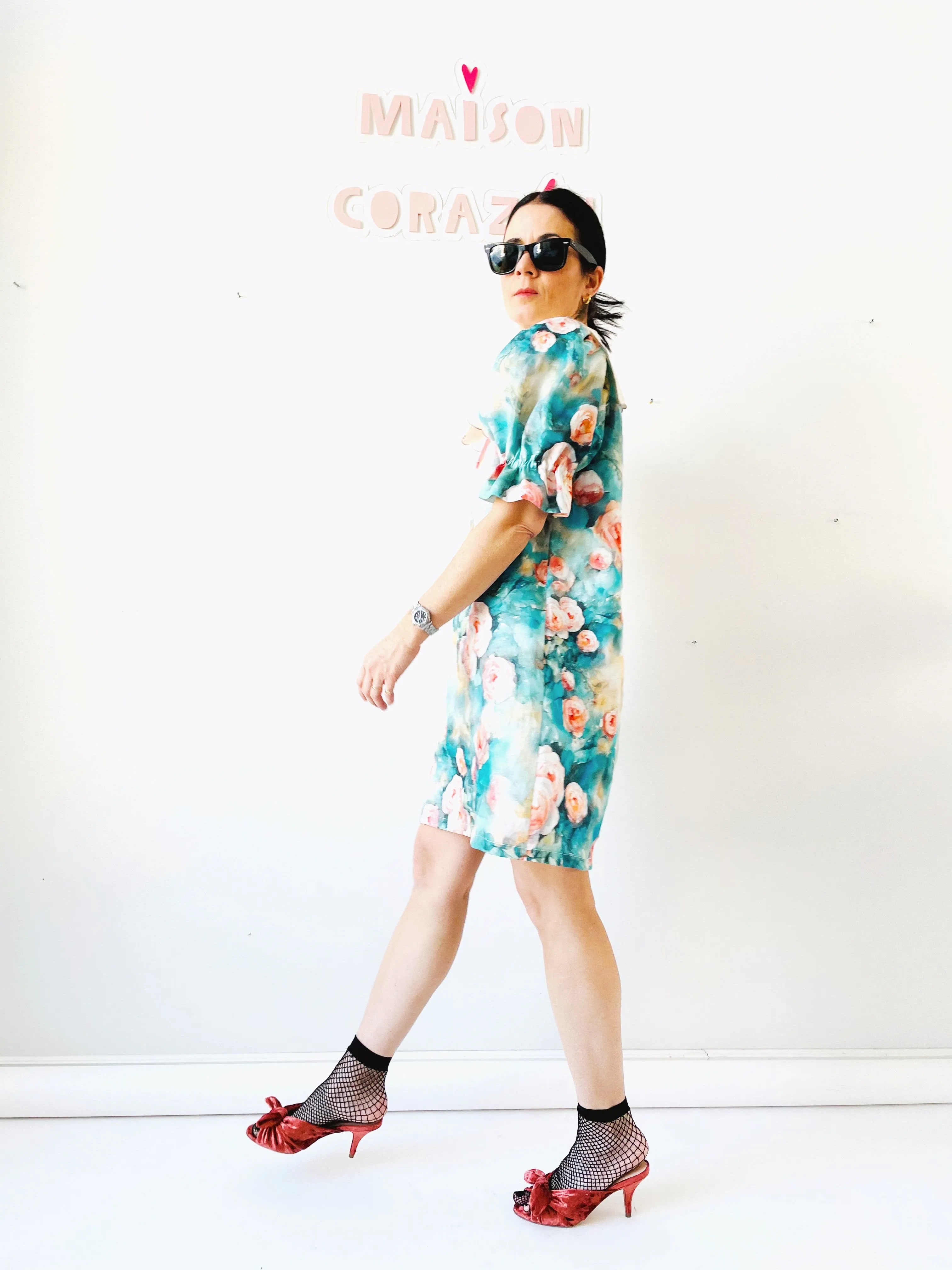 Alice dress in Rosedal Print