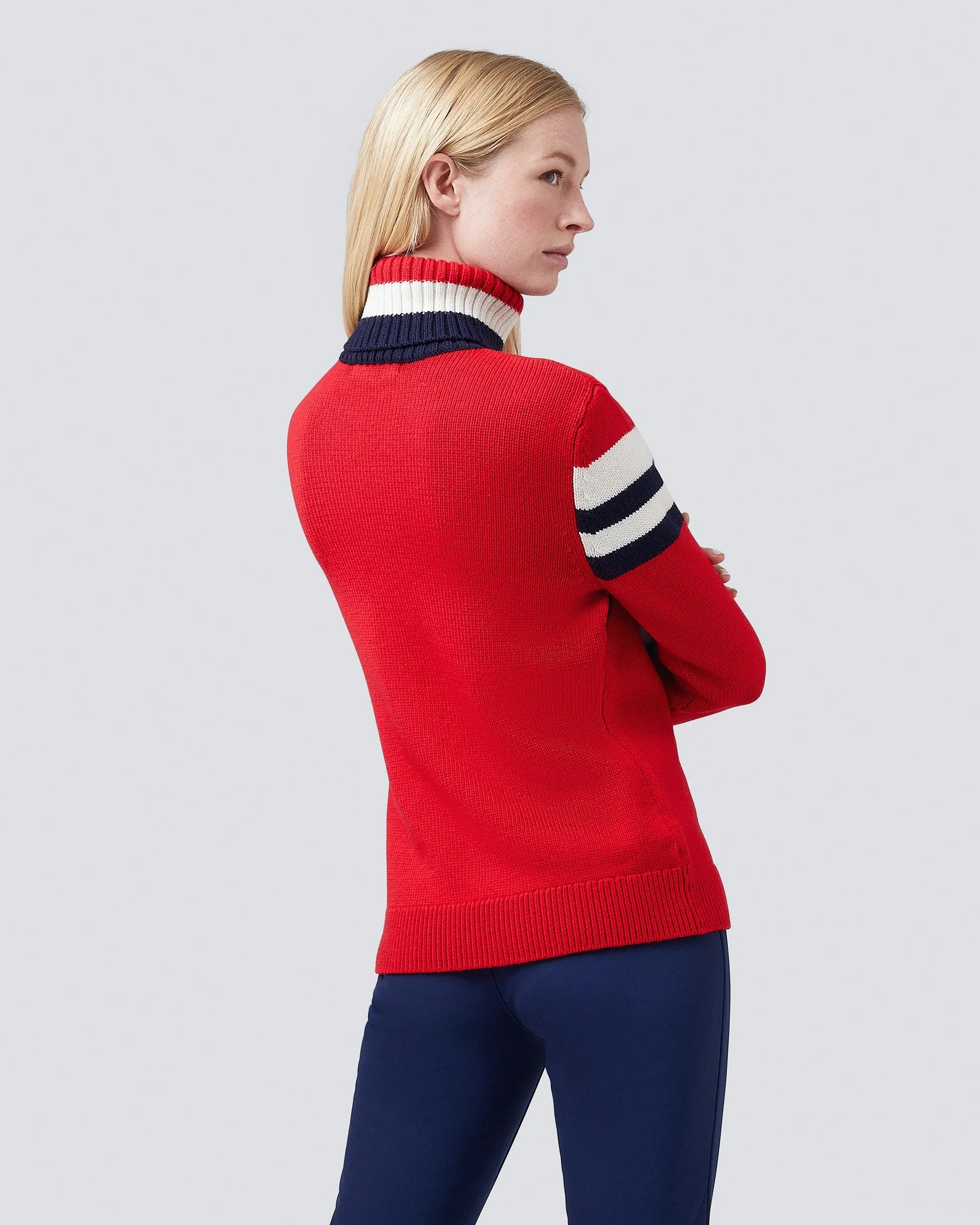 Alpine Sweater in Red