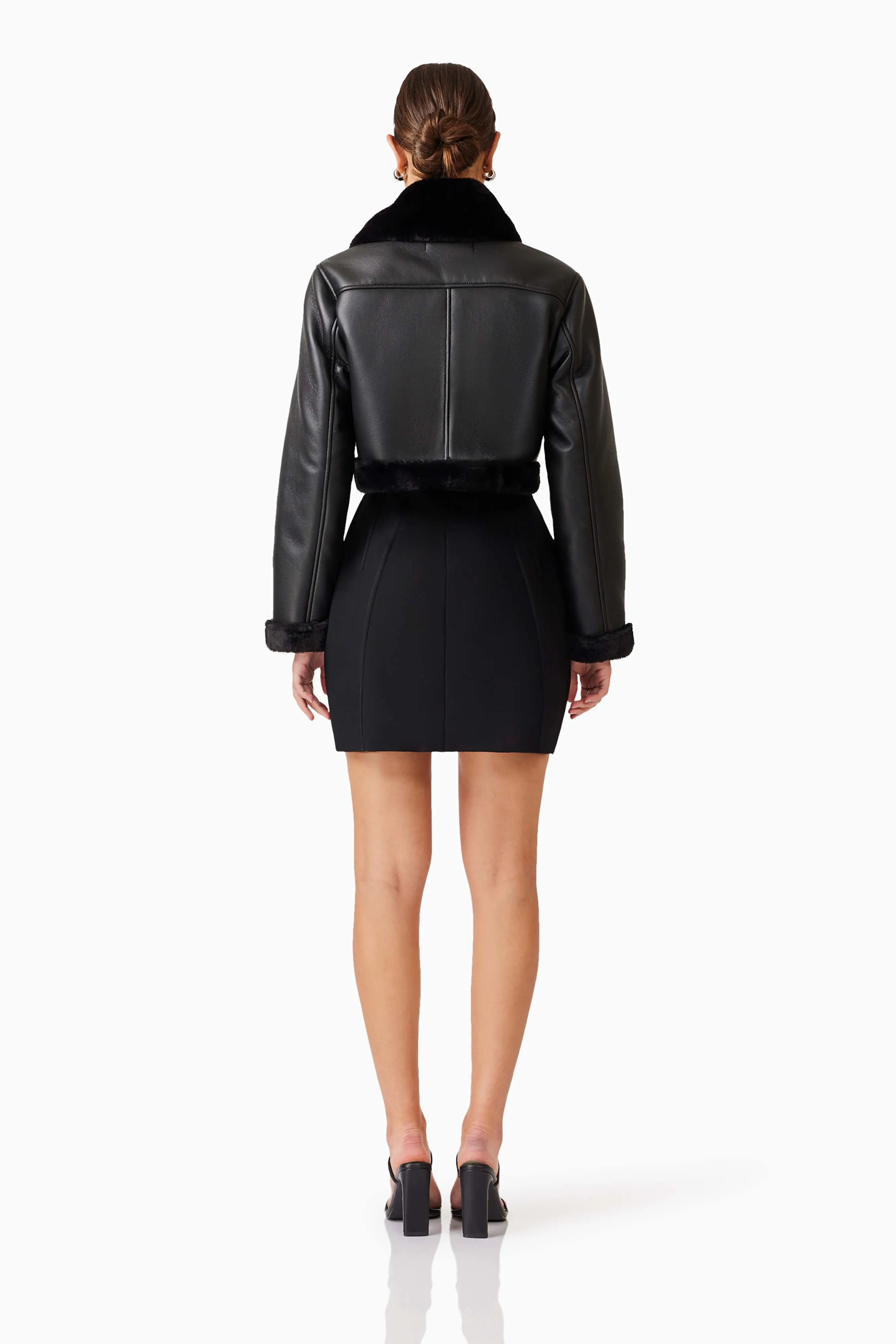Alta Cropped Jacket in Black