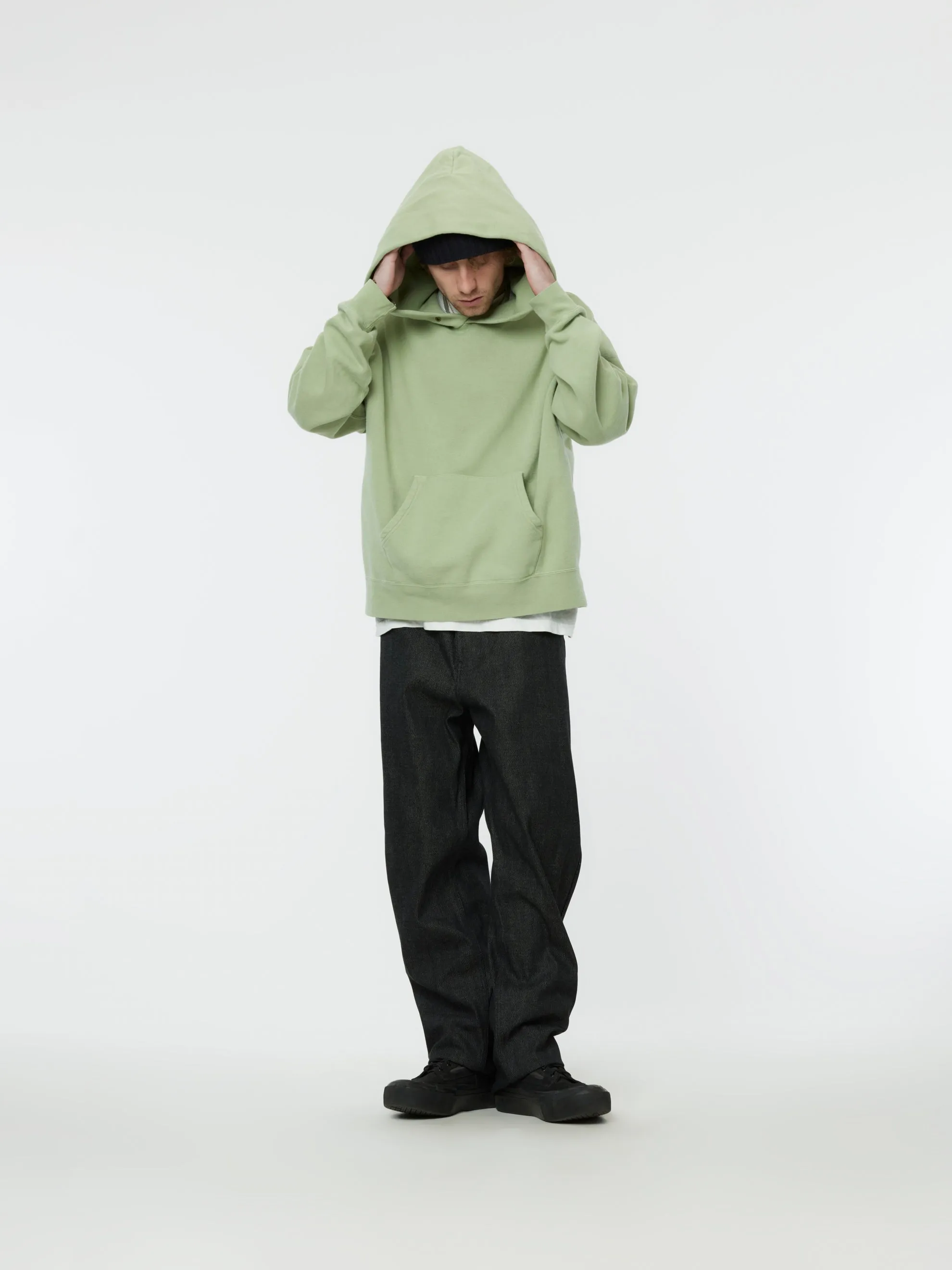 AMPLUS SB HOODIE P.O. DMGD (U.D.) (Lt. Green)
