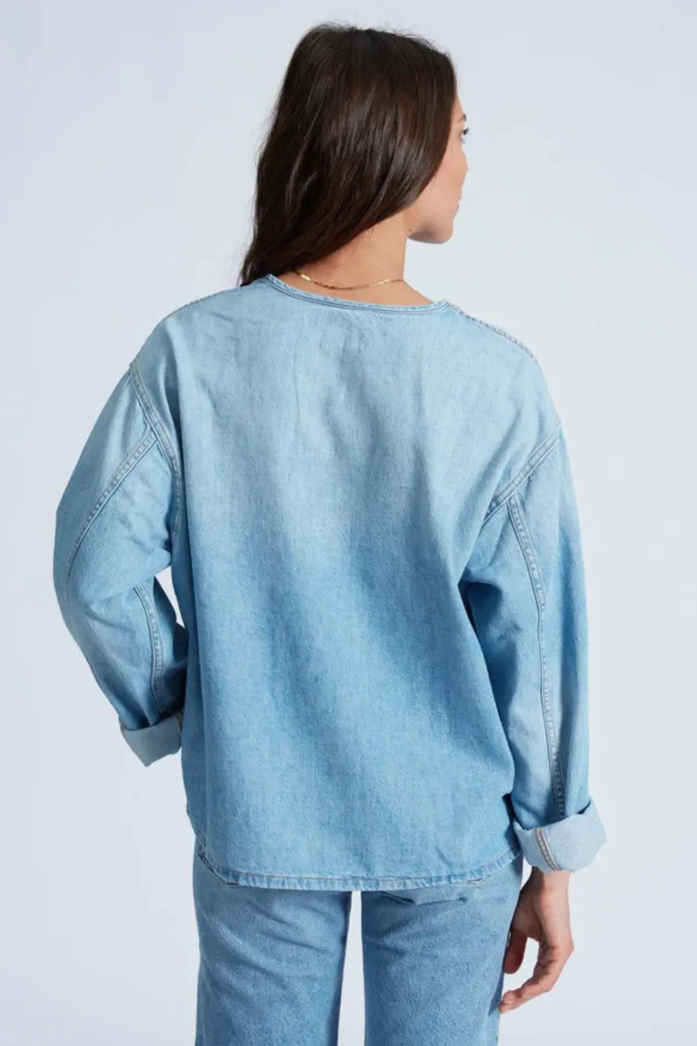 ASKK NY Denim Henley