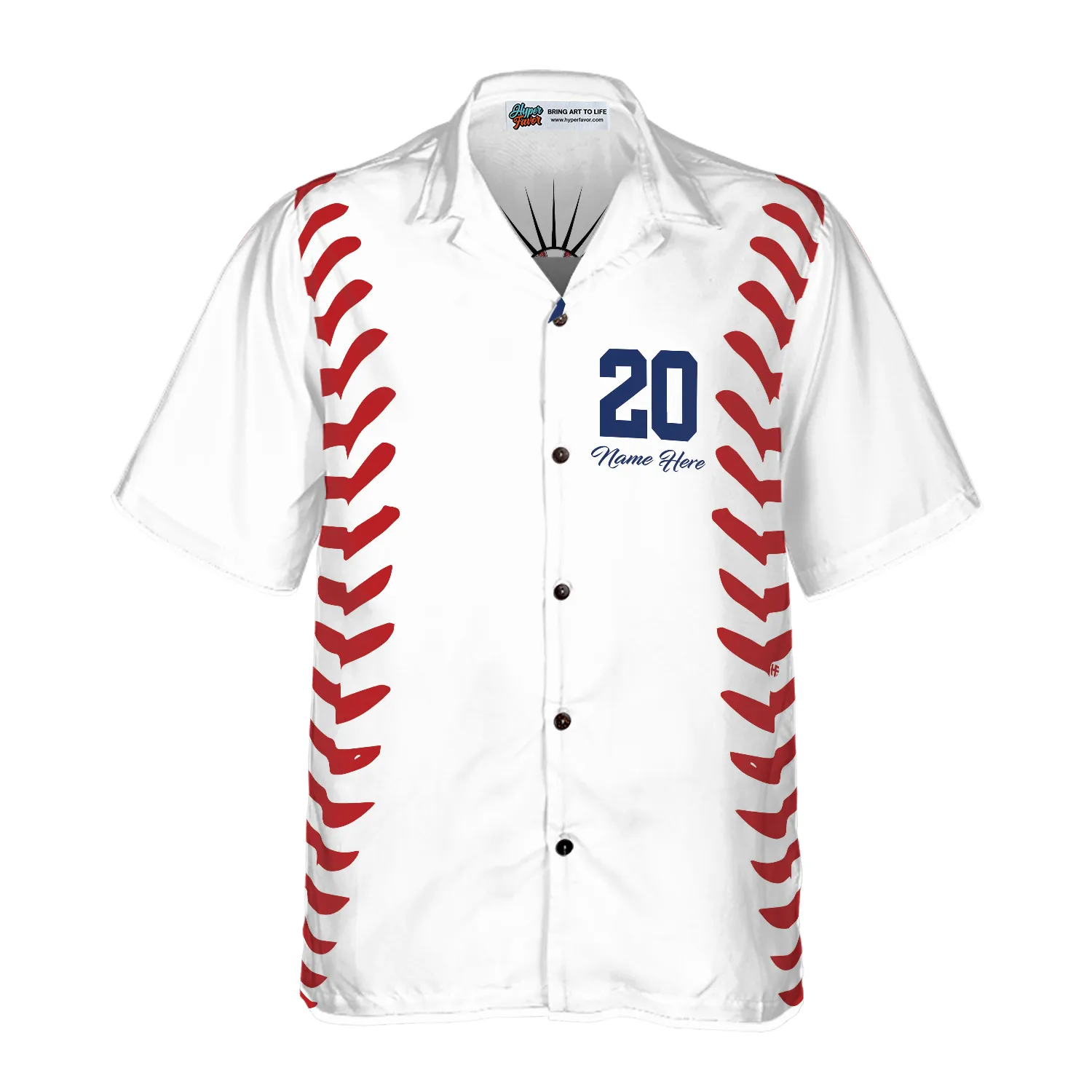 Baseball Basic Pattern Custom Hawaiian Shirt