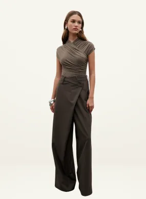 Bayse Amrita Sleeveless Bodysuit in MINK