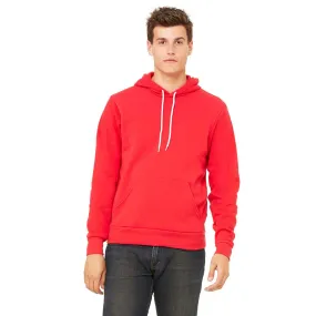 Bella   Canvas Unisex Red Pullover Hoodie