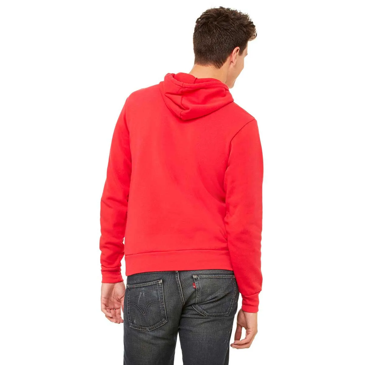 Bella   Canvas Unisex Red Pullover Hoodie