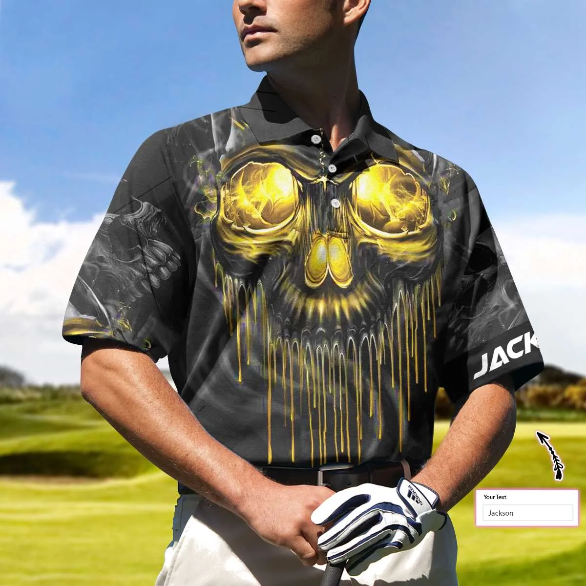 Billiards Pool Player Skull Custom Polo Shirt, Skull Billiards Shirt For Billiards Players, Personalized Billiards Gift