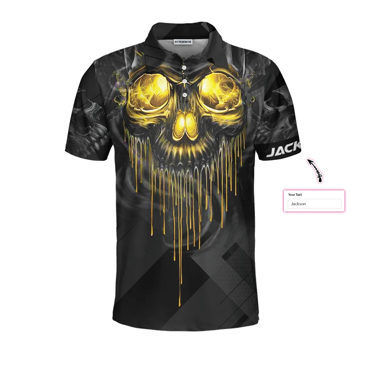 Billiards Pool Player Skull Custom Polo Shirt, Skull Billiards Shirt For Billiards Players, Personalized Billiards Gift