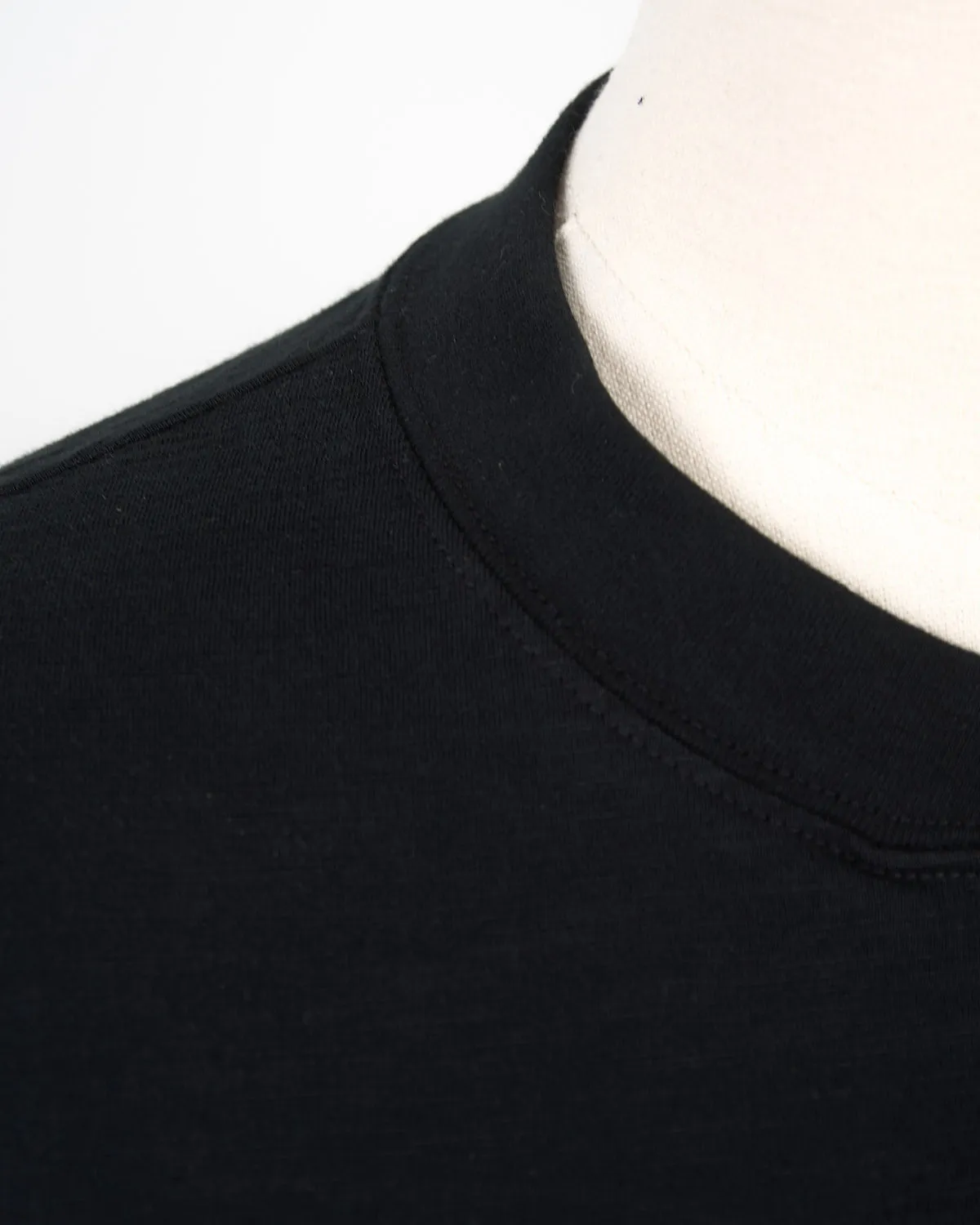 Black Slub S/S Henley