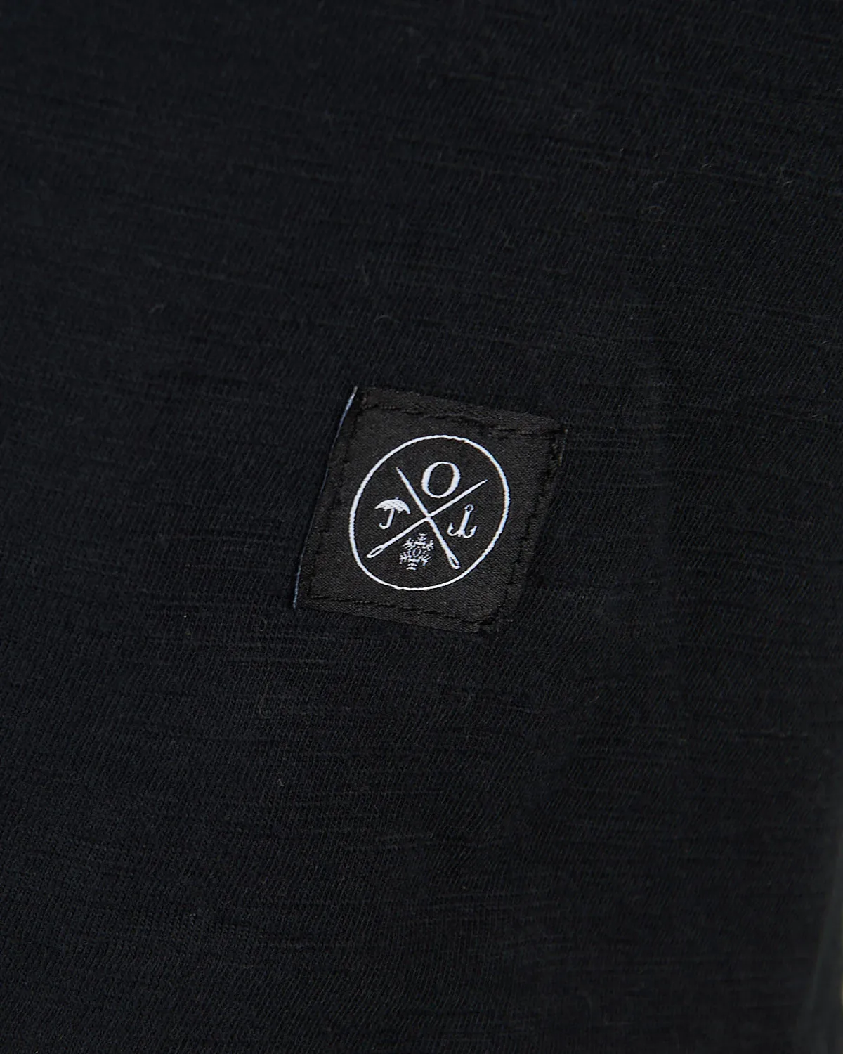 Black Slub S/S Henley