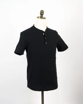 Black Slub S/S Henley