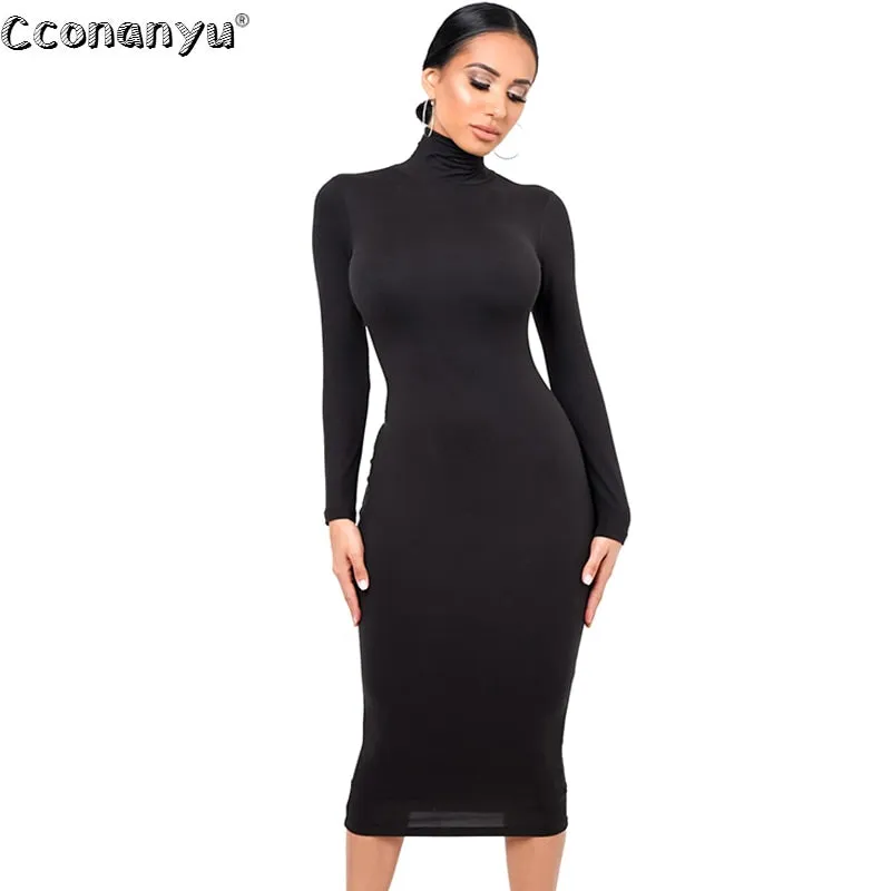 Black Turtleneck  Boydcon Dress