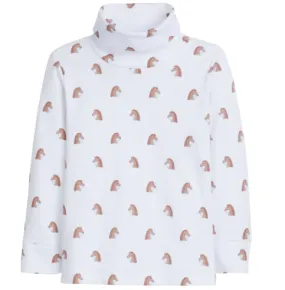 Boy Horse Printed Turtleneck