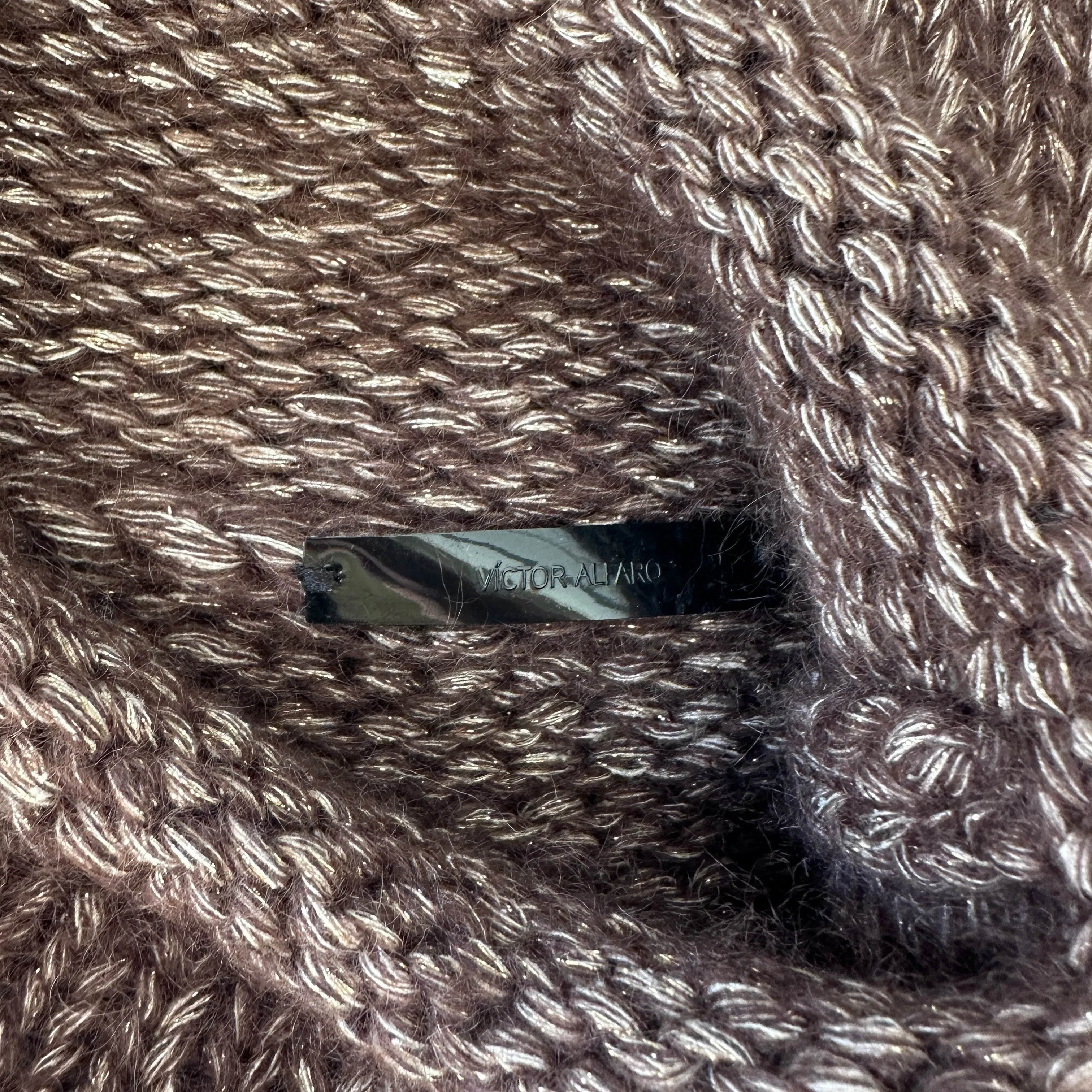Brown Turtleneck Long Sweater - S