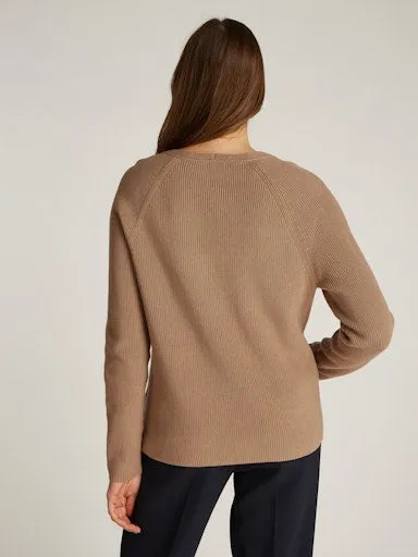Cable Knit V-Neck Jumper