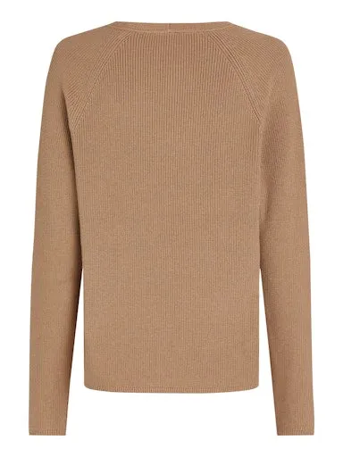 Cable Knit V-Neck Jumper