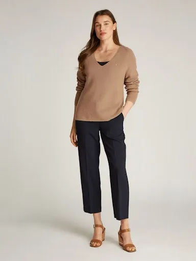 Cable Knit V-Neck Jumper