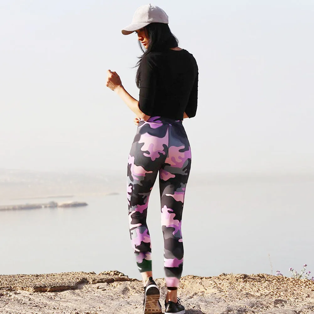 Camouflage High Waist Yoga Leggings