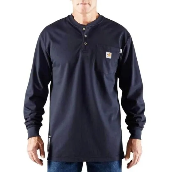 Carhartt Men’s Shirt Flame Resistant Long Sleeve Henley