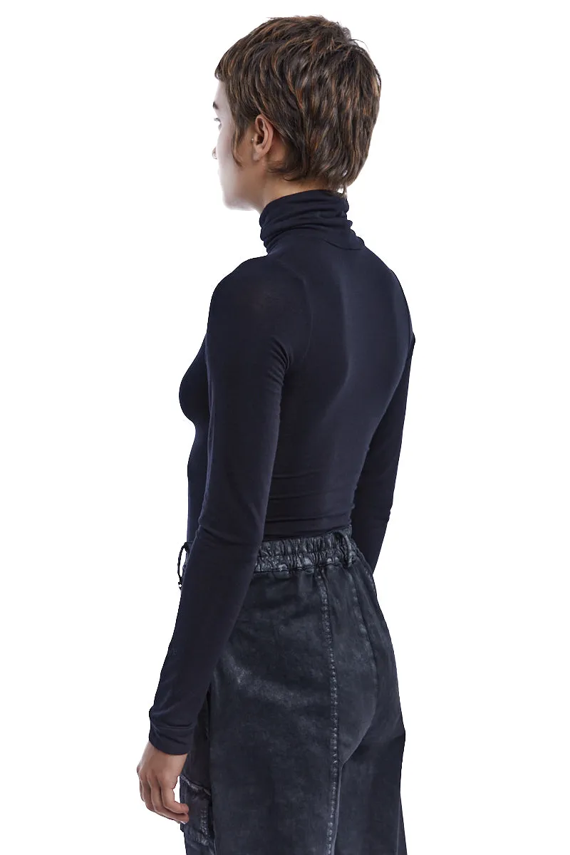 CASHMERE BLEND TURTLENECK TOP