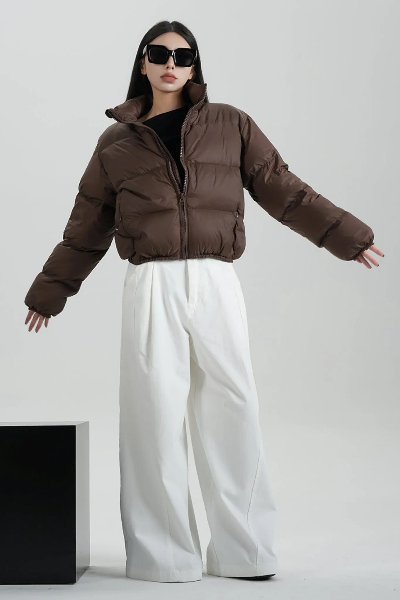 Casual High Waist Mop Pants