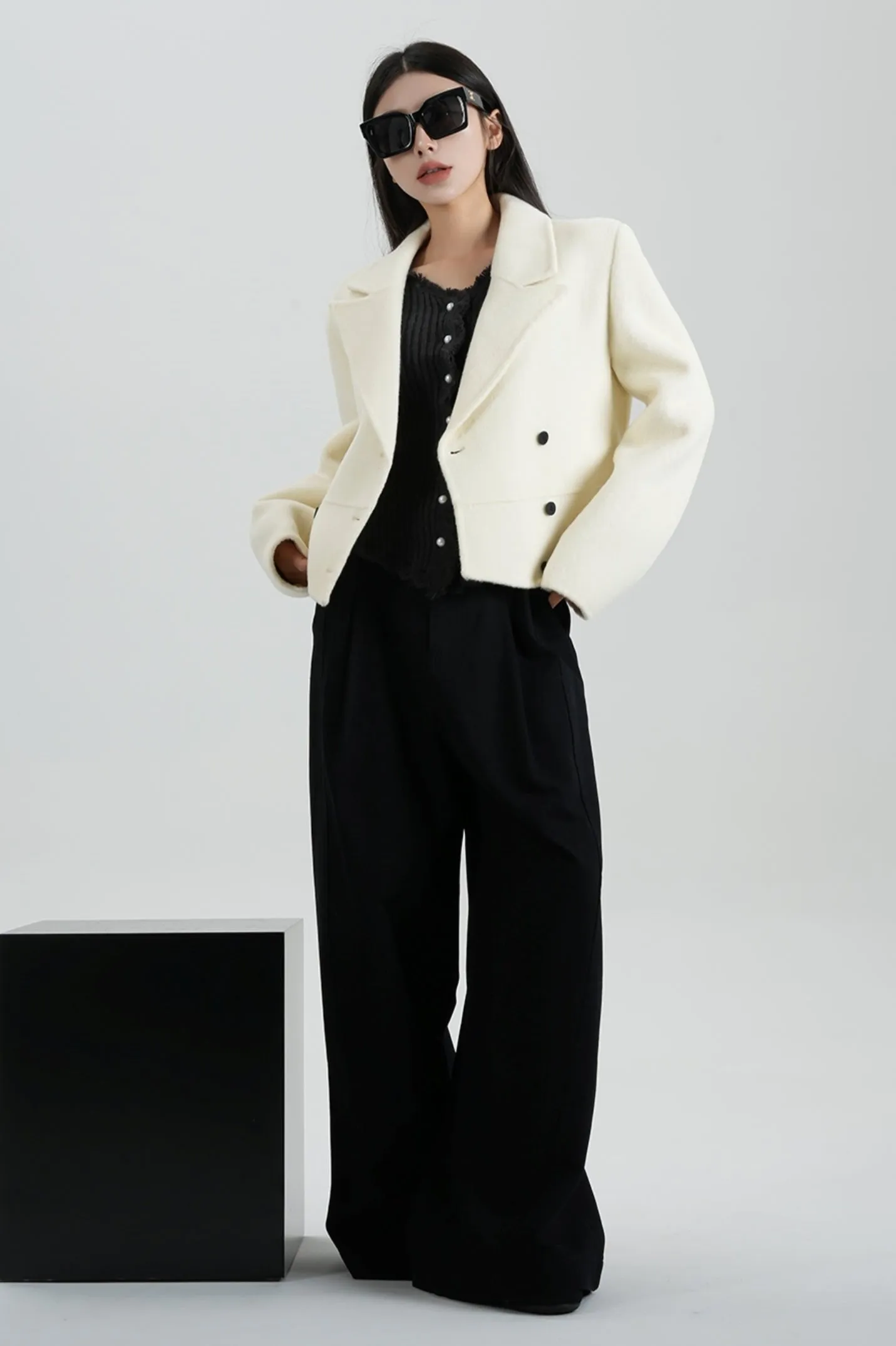 Casual High Waist Mop Pants