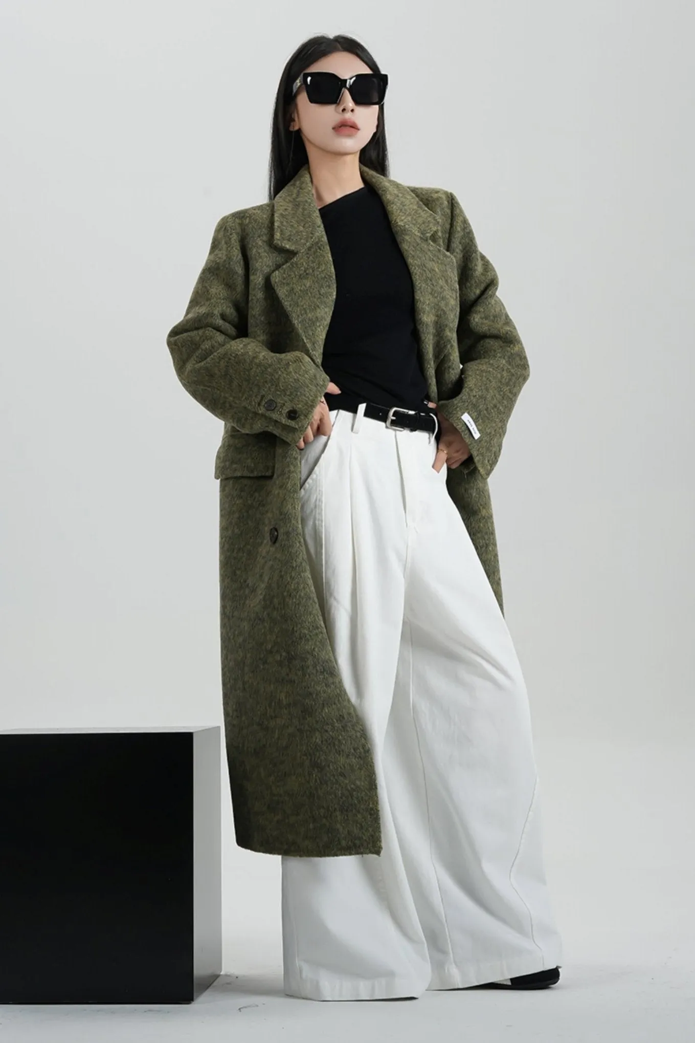 Casual High Waist Mop Pants