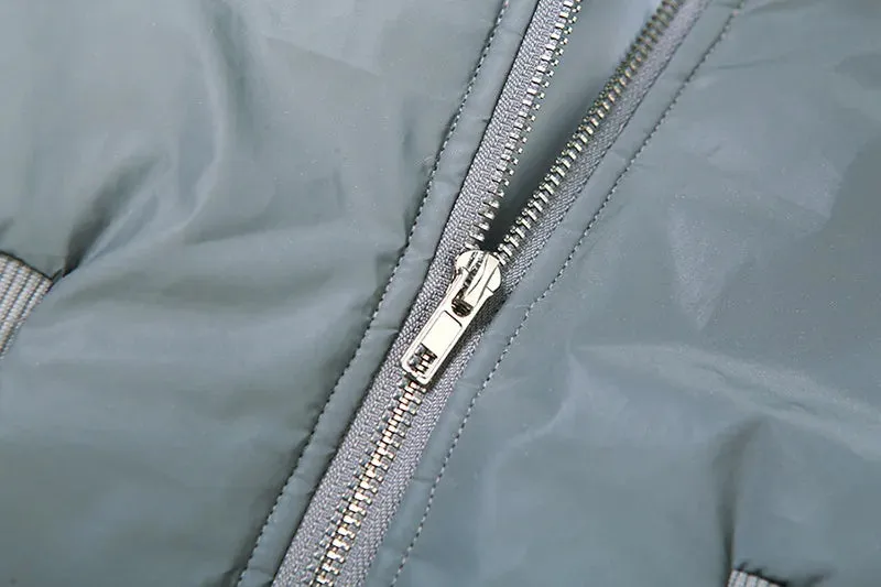 Catch My Reflection Cropped Puffer Jacket