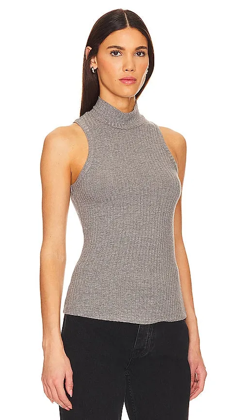 Citizens of Humanity Alice Baby Turtleneck Tank in Grey