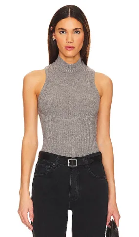 Citizens of Humanity Alice Baby Turtleneck Tank in Grey