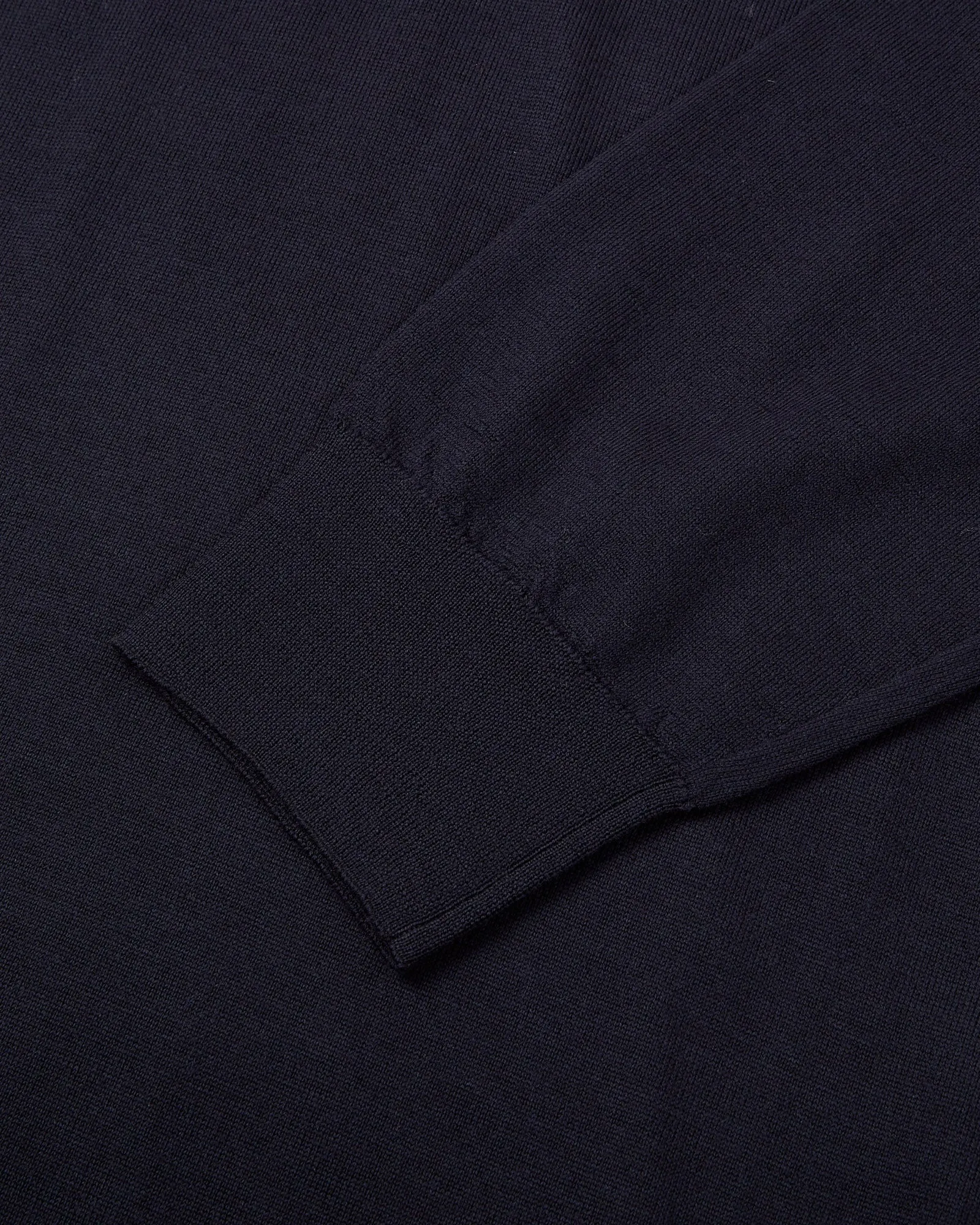 Corneliani Extra Fine Merino Quarter Zip Jumper (Navy)