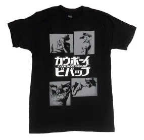 Cowboy Bebop Group Squares Anime Adult T-Shirt