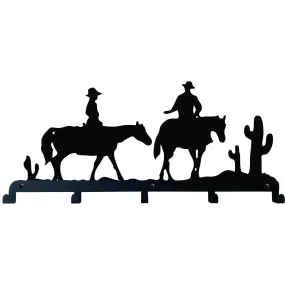 Cowboy Metal Coat Rack, Wall Mount Hanger