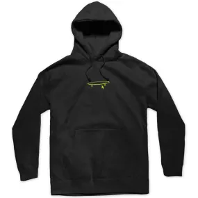 Crailtap Neon Emb Logo Hoodie - Black